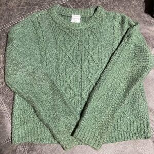 Abercrombie Kids Textured Green Sweater